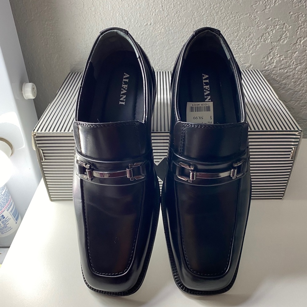 Alfani Men's Size 7.5 Shoes Black Walker